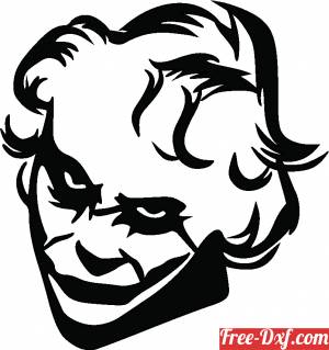 download joker face free ready for cut